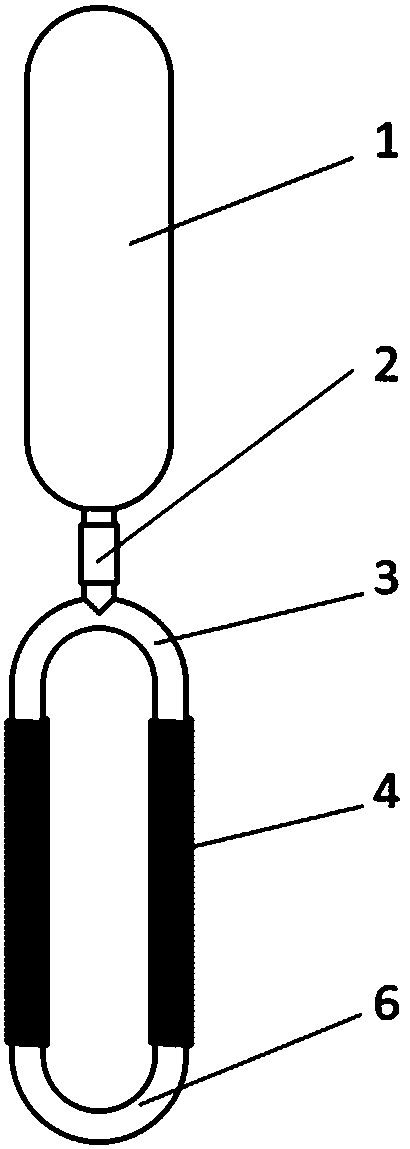 Rapid gas-liquid separation device for separating gas from liquid