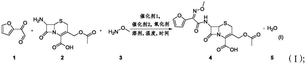 Method for synthesizing 3-decarbamoyl-acetyl-cefuroxime acid compound