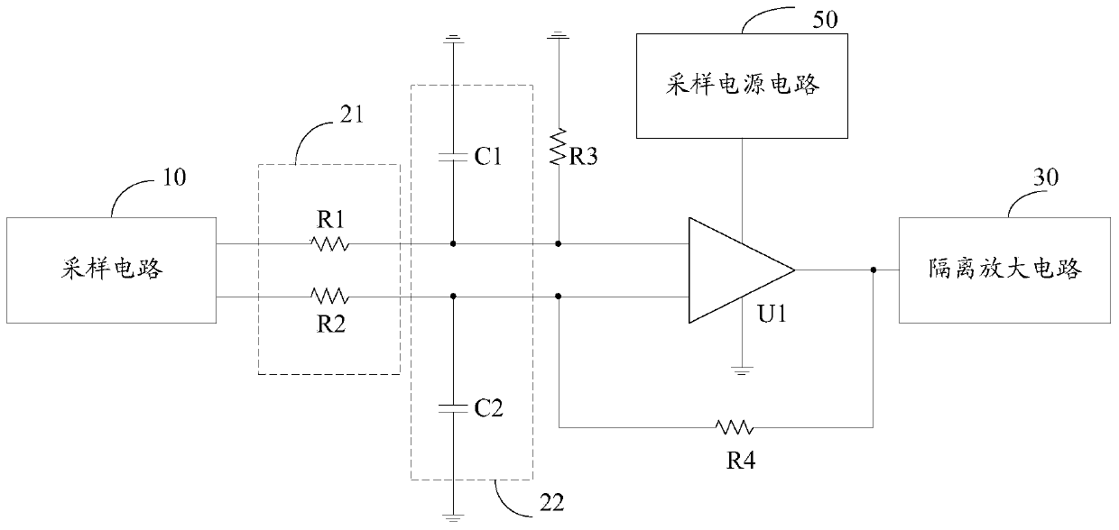 Isolation sampling circuit