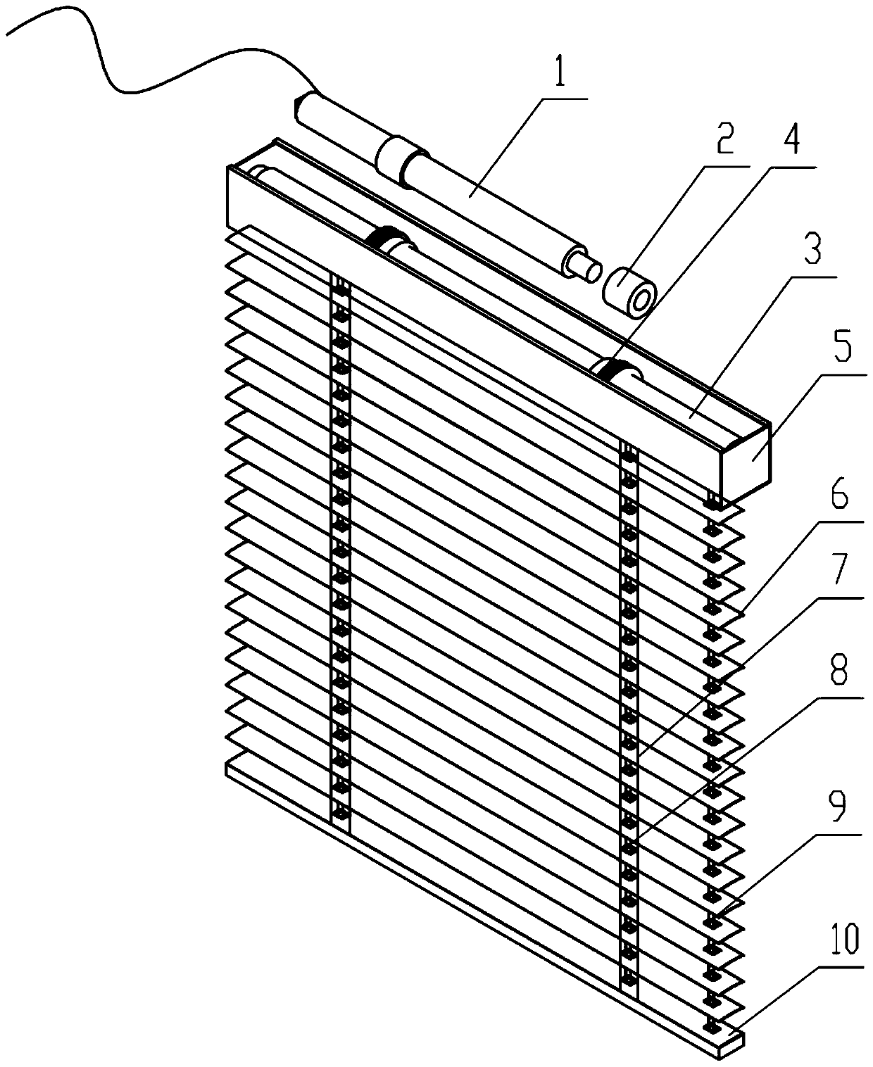 Electric dimming venetian blind device