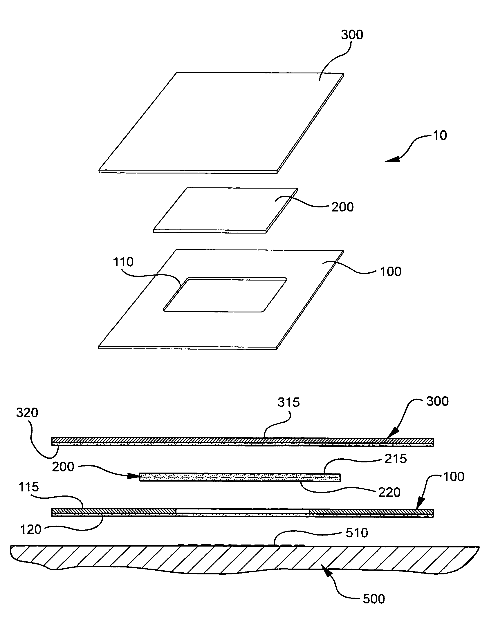 Method and device for the delivery of a substance including a covering
