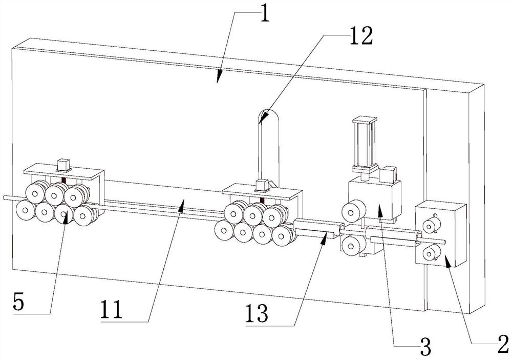 Metal profile parallel roller straightening machine