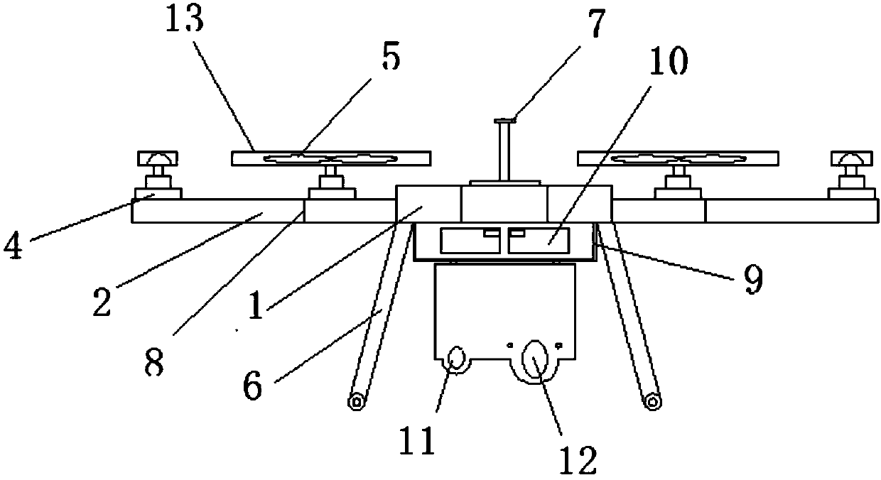 Unmanned aerial vehicle device and method for monitoring fire point of coal gangue mountain