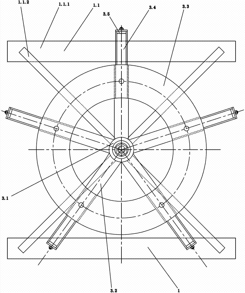 Mounting/dismounting device for disc milling cutter