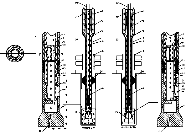 Dual gradient drilling system and dual gradient drilling method based on coiled tubing electric drive