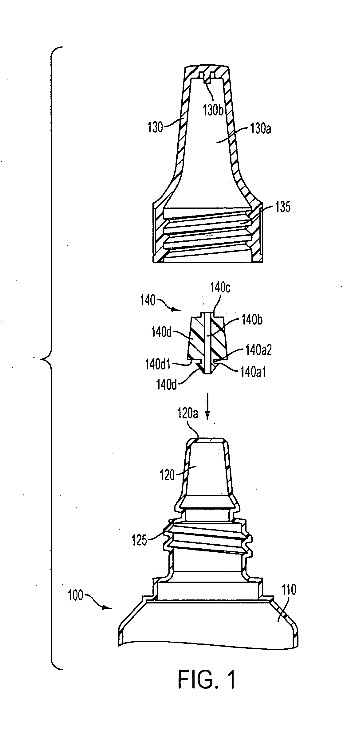 Tip arrangement for a dropper bottle