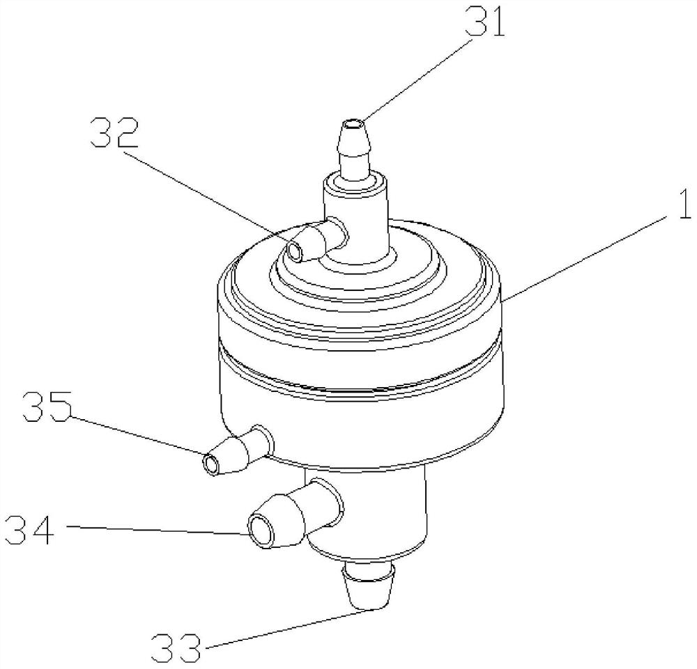 A pressure control valve for a closed drainage device capable of controlling negative pressure input
