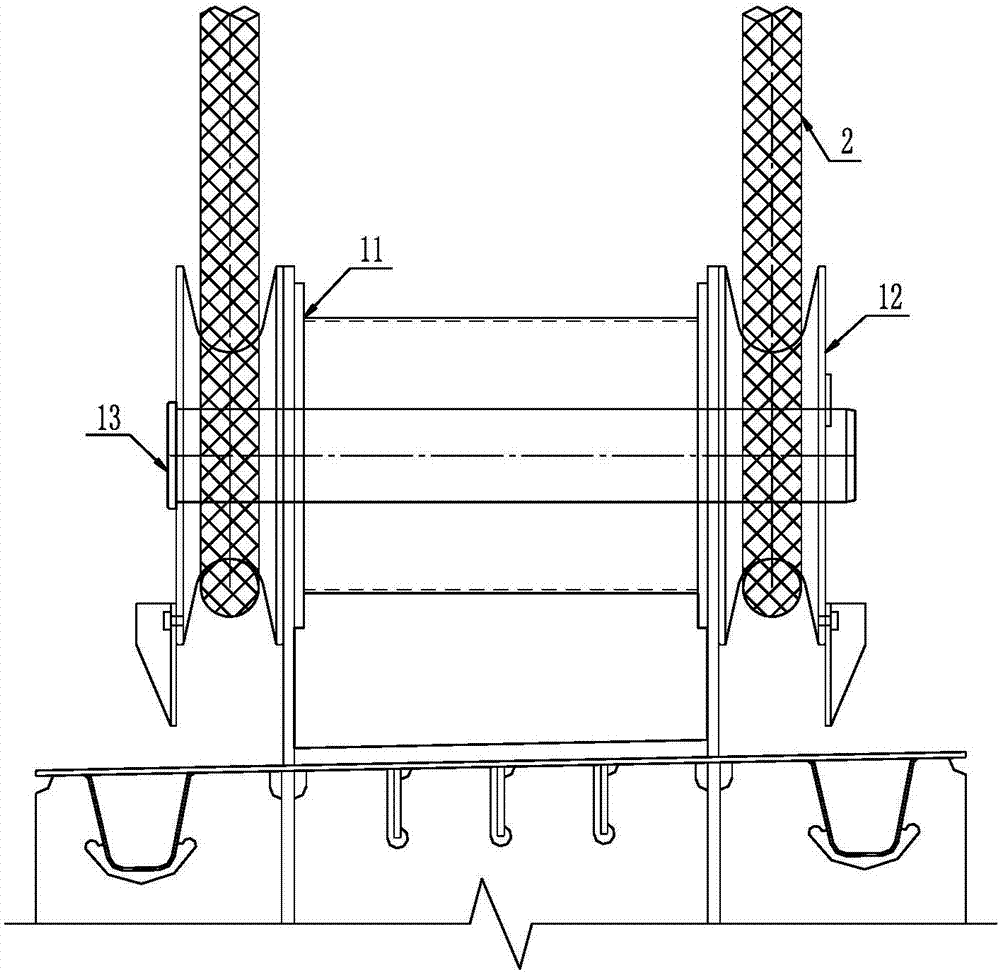 The hoisting method of large section steel truss girder