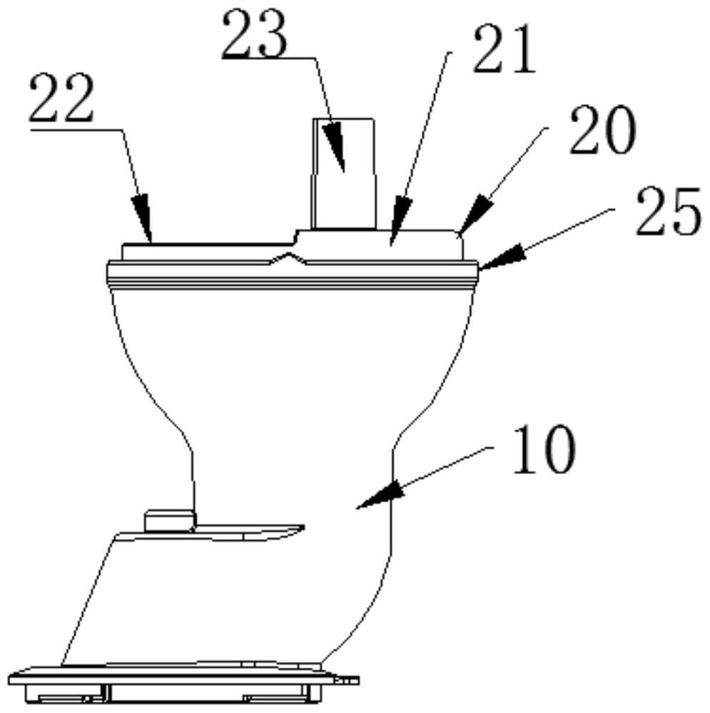 Discharging device of juicer