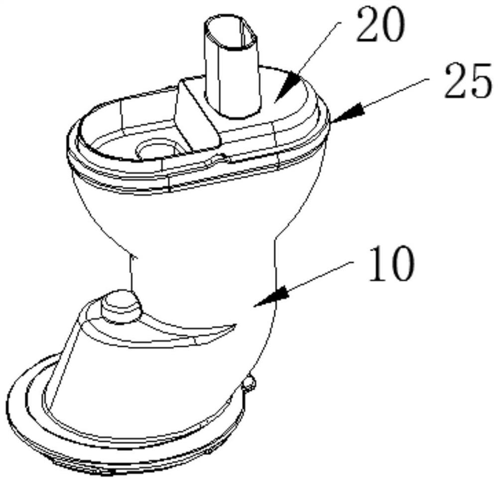 Discharging device of juicer