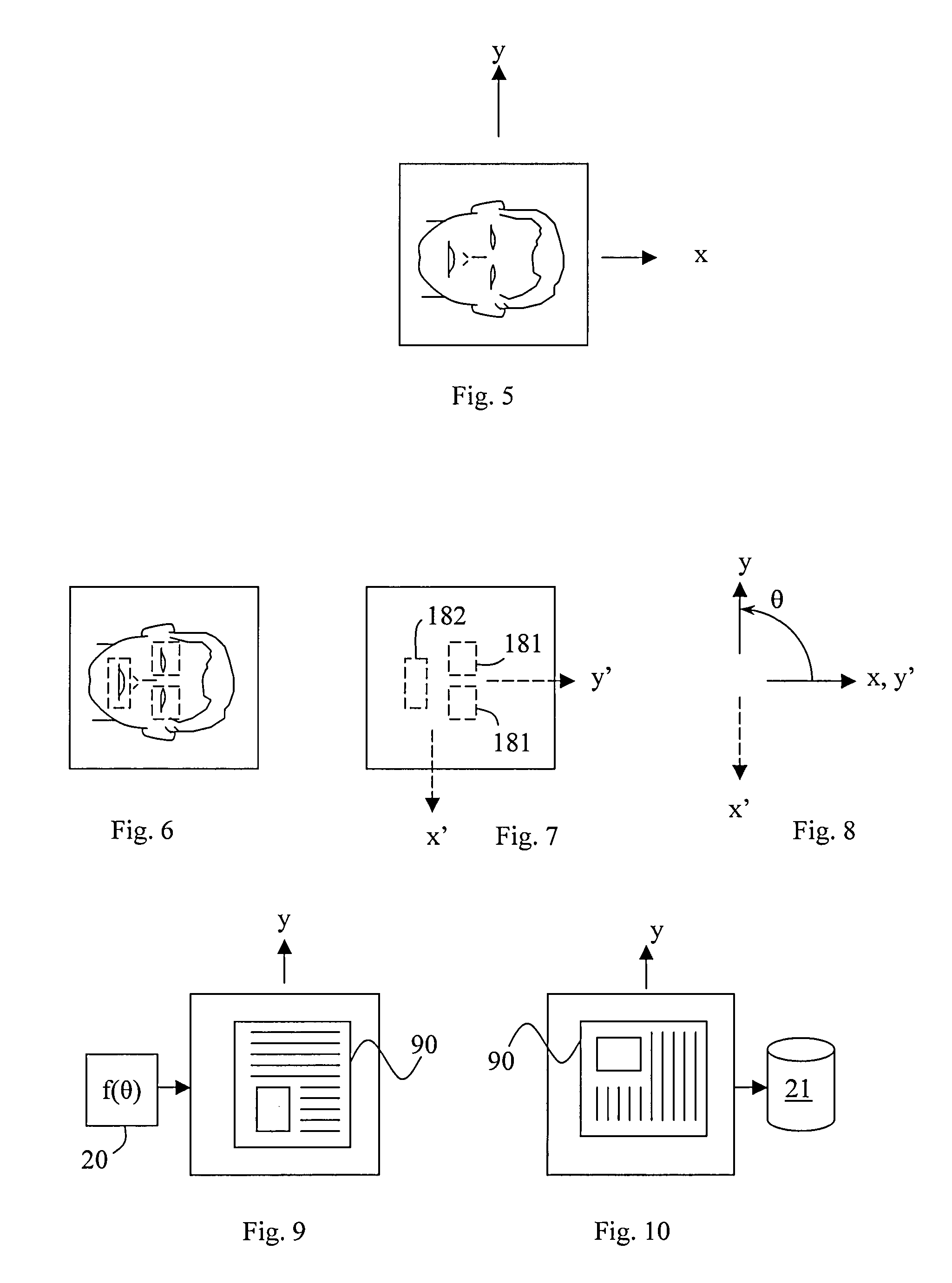 Device and method for adjusting orientation of a data representation displayed on a display