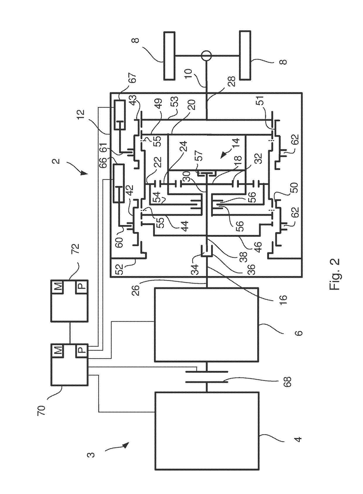 Gearbox for vehicles and vehicles comprising such a gearbox