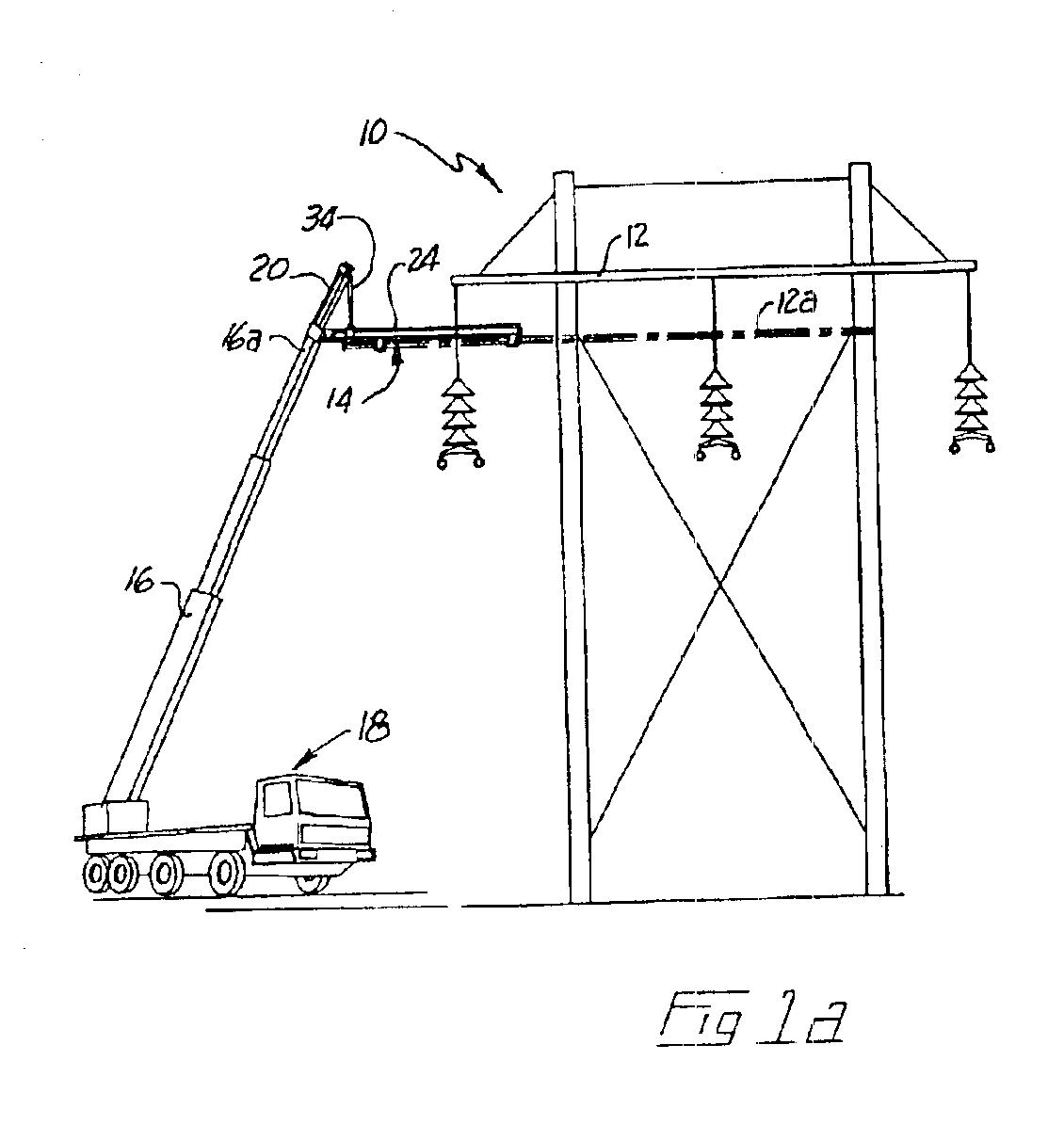 Apparatus for precisely manipulating elongate objects adjacent to and such as energized overhead high voltage transmission lines