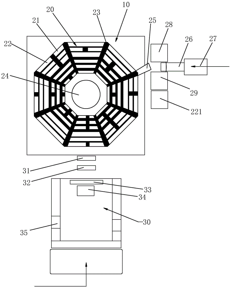 Cave type eight-diagram-body intelligent cemetery structure design