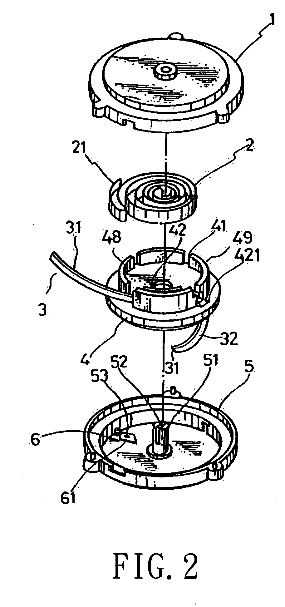 Structure of a single-pull reel