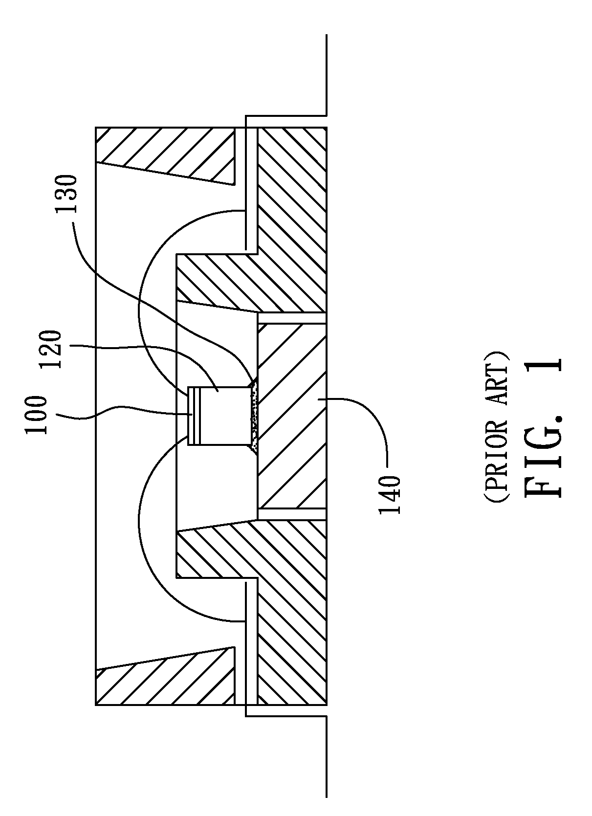 Packaging structure and method for light-emitting diode