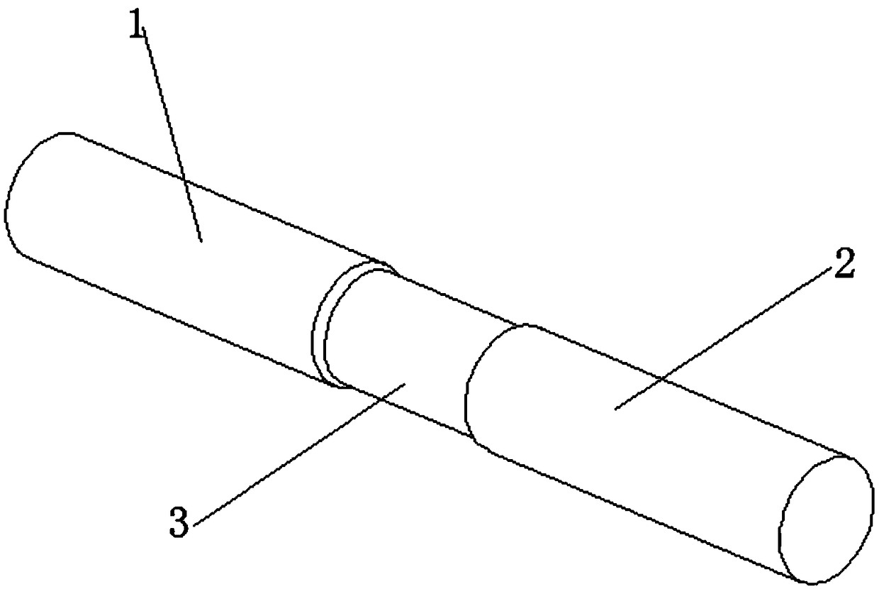 Steel structure connecting piece filled with pre-breaking warning rods