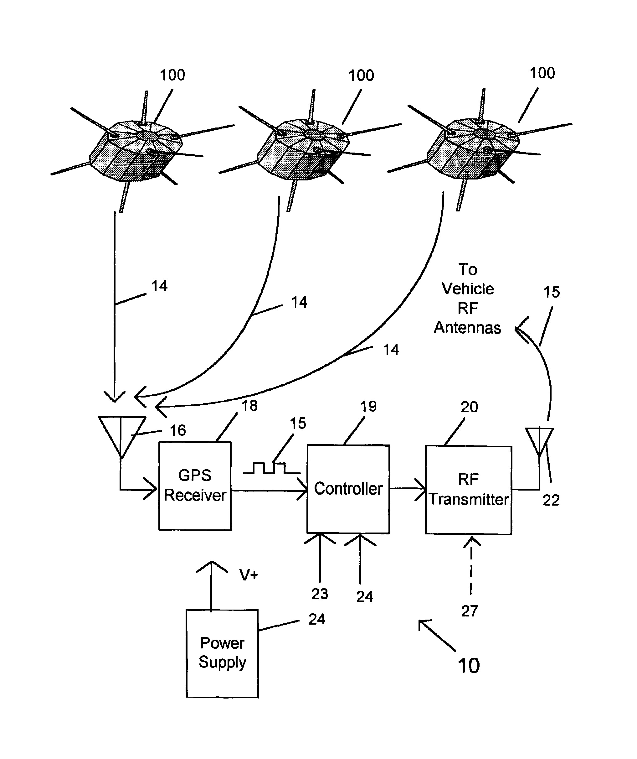 GPS-based vehicle warning and location system and method