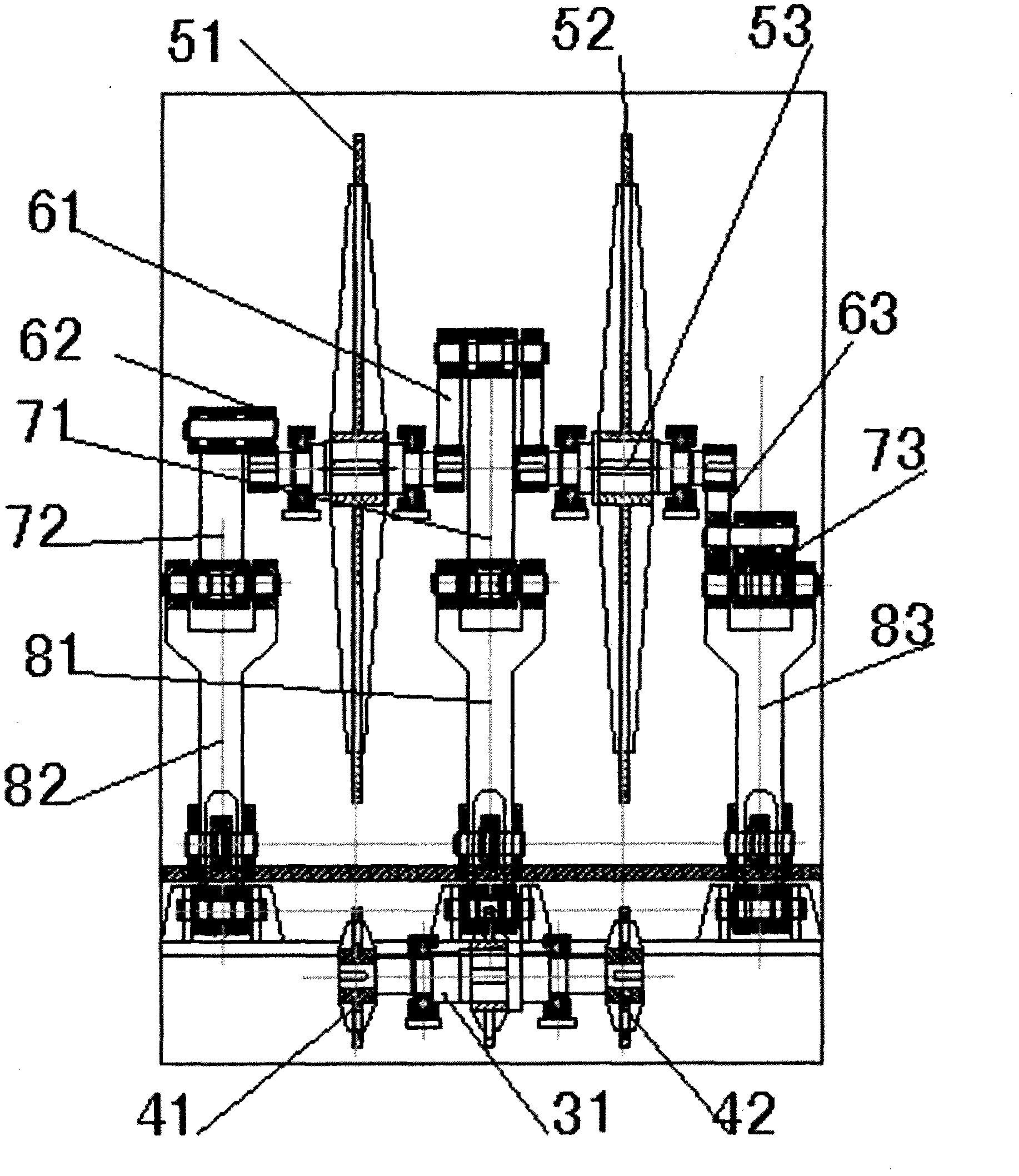 Water jet cutting machine and jet generation device thereof