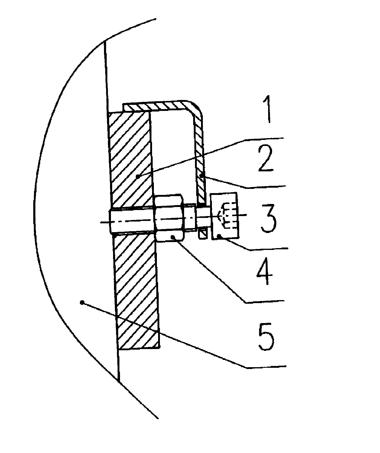 Mechanical anti-loose compacting device