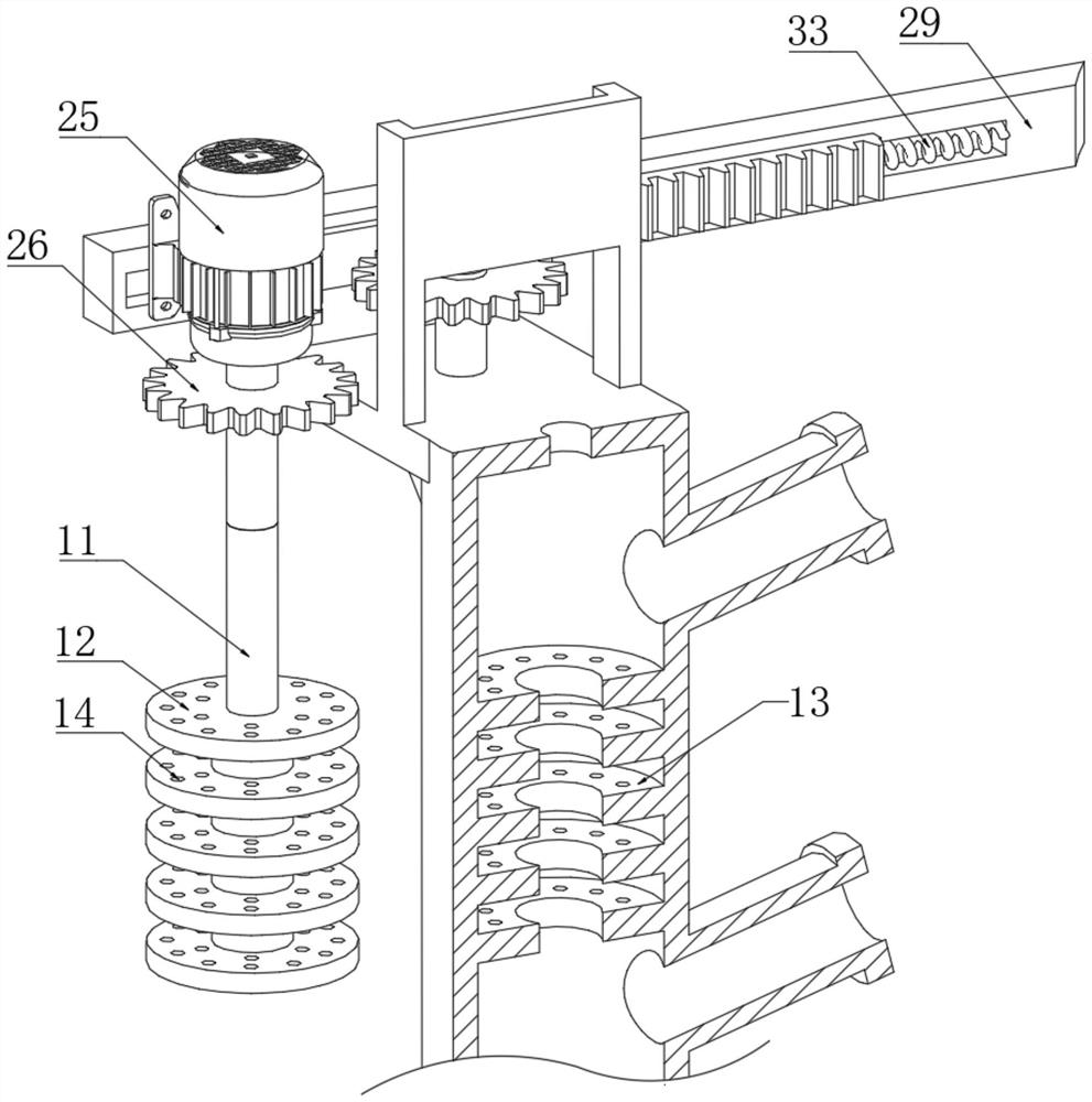 A lubricating spraying device for die-casting molds