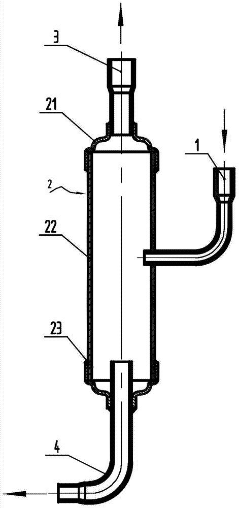 Oil separator as well as compressor and refrigerating system using oil separator