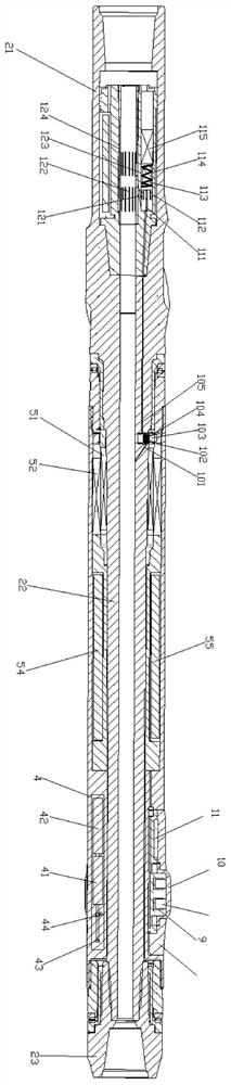 Locking device for static offset rotation guiding underground rotating structure