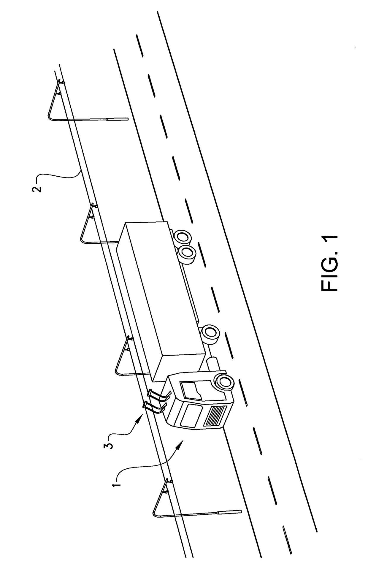 Energy management system for a non-railbound vehicle