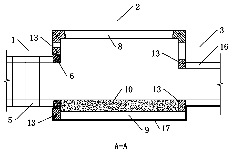 Porous rectangular pipe jacking and open and underground excavation connection pipe gallery joint and construction method thereof