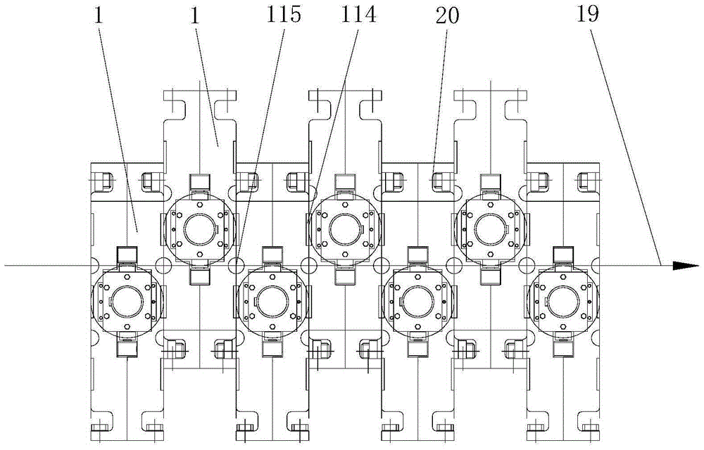 Combined type straightening machine