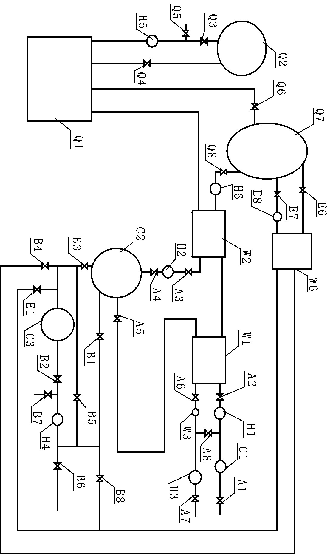 Freezing and filtering device