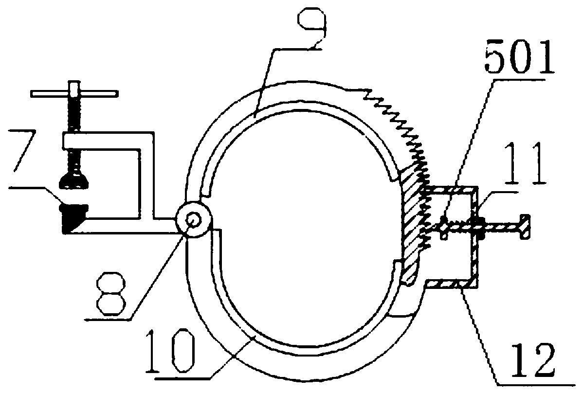 Wire harness laying rapid positioning and adjusting device and using method thereof