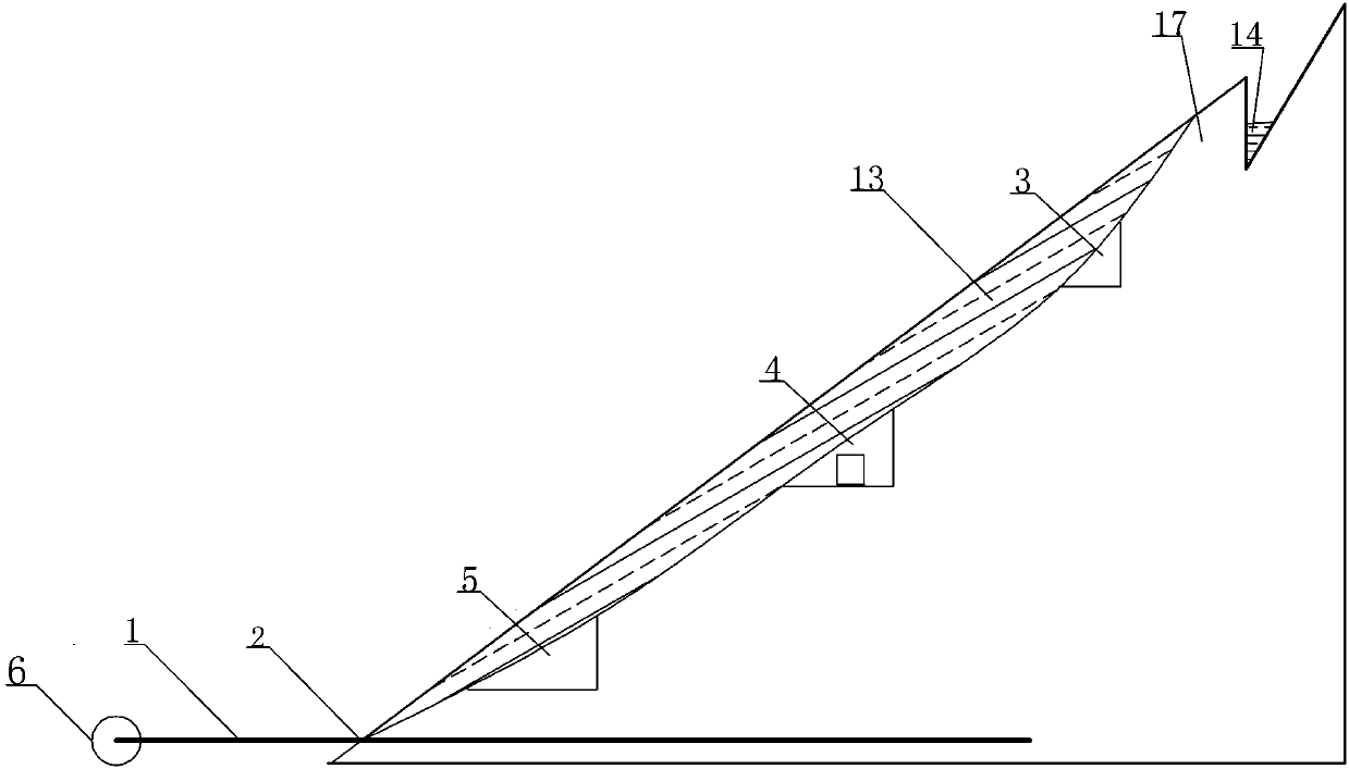 Device and method for actively promoting landslide collapse