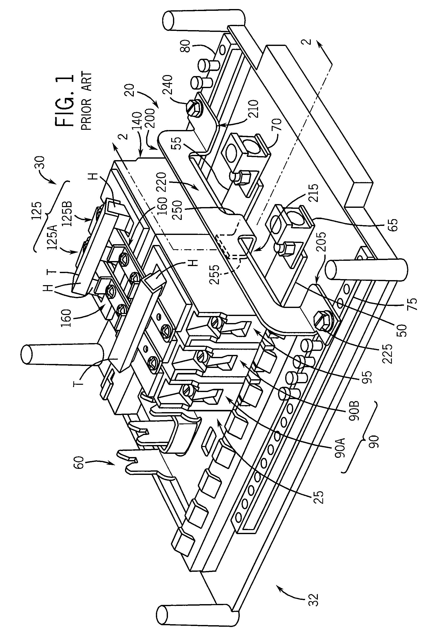 Electrical panel having electrically isolated neutral stab
