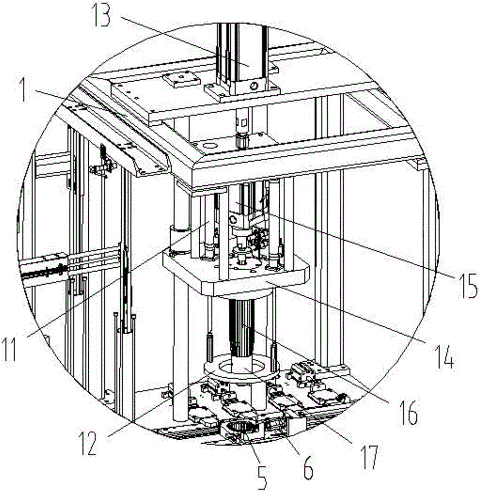 Accurate molding machine of stator chip of motor