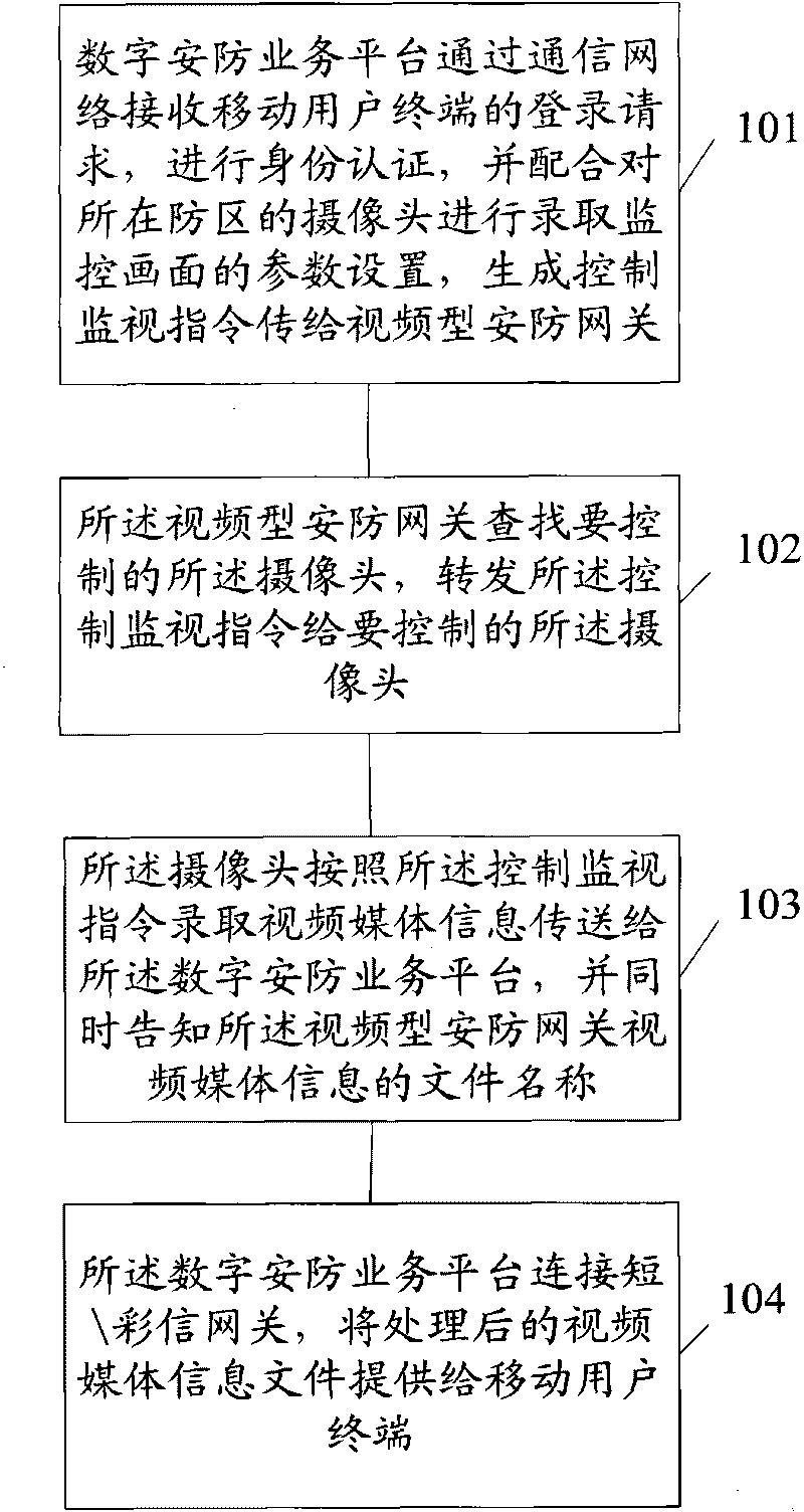 Monitoring method in video-type safety-protection system