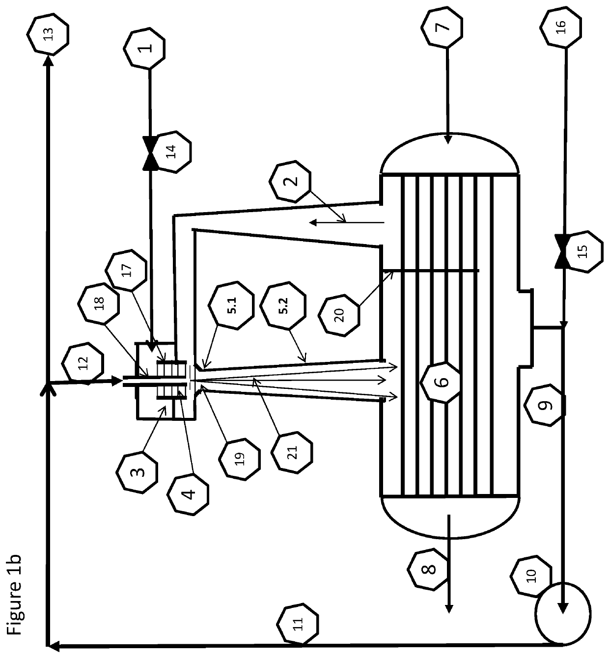 Low pressure generating plasma reactor closed loop process and system