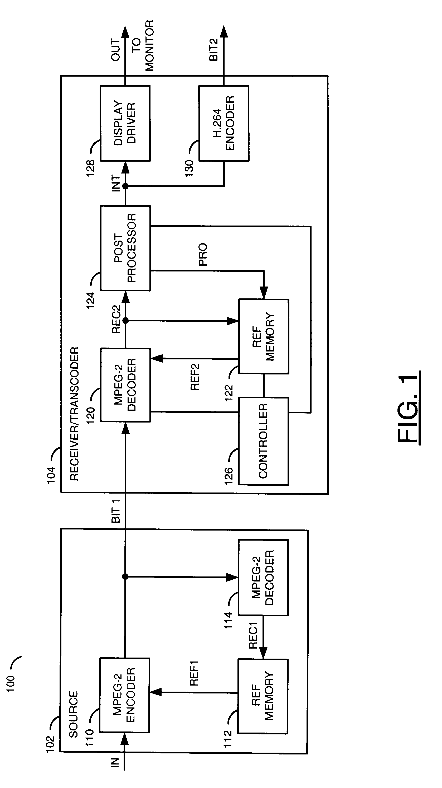 Compressed non-reference picture reconstruction from post-processed reference pictures