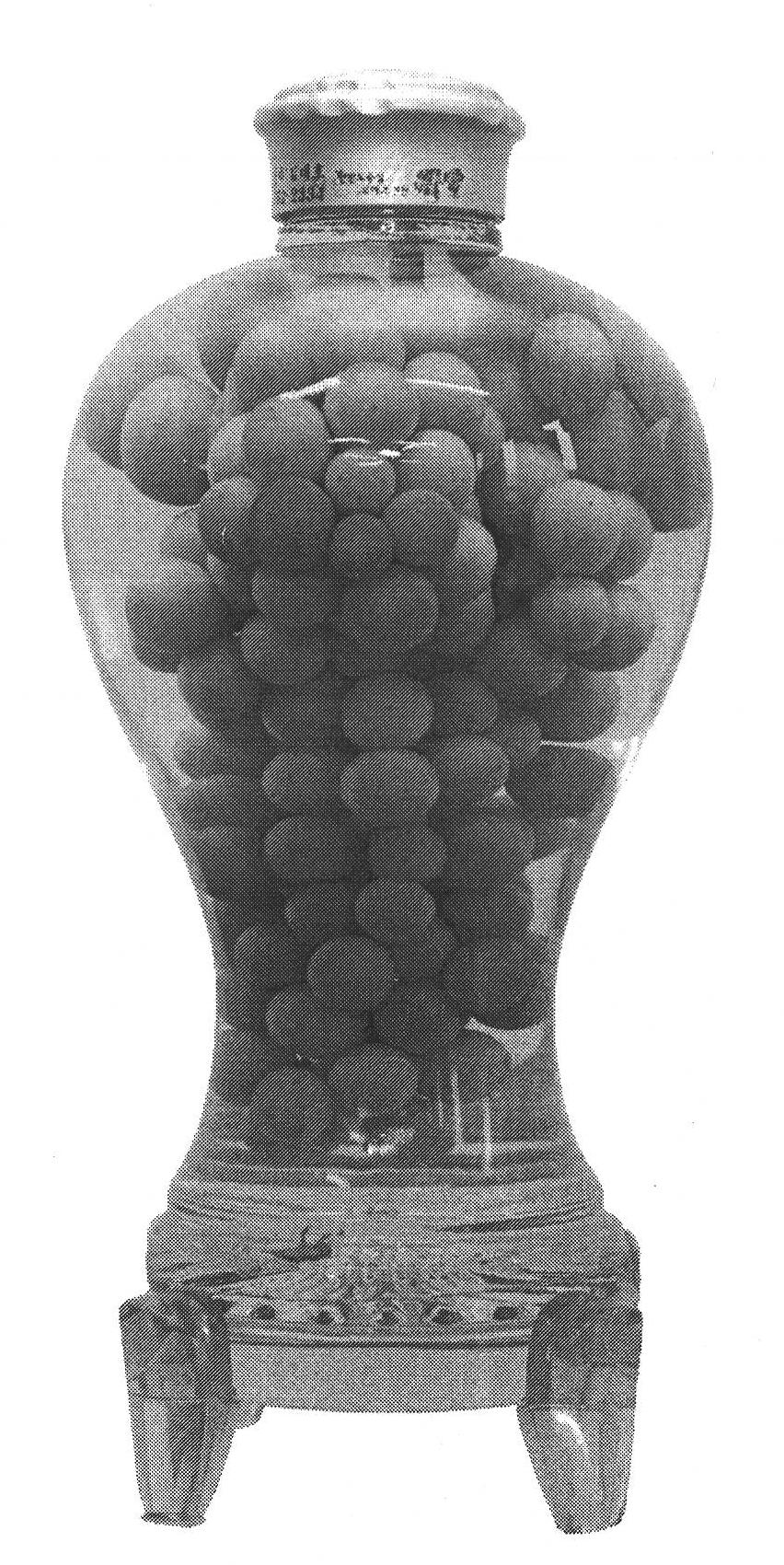 Manufacturing method of grape in the bottle