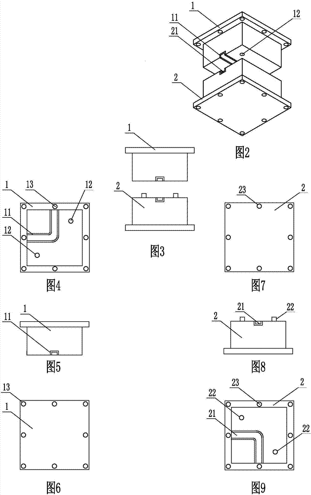Thin-wall rectangular-cross-section pipe bending method