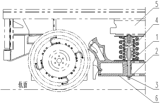 A method for adding pads to the bogie frame of a low-floor tram