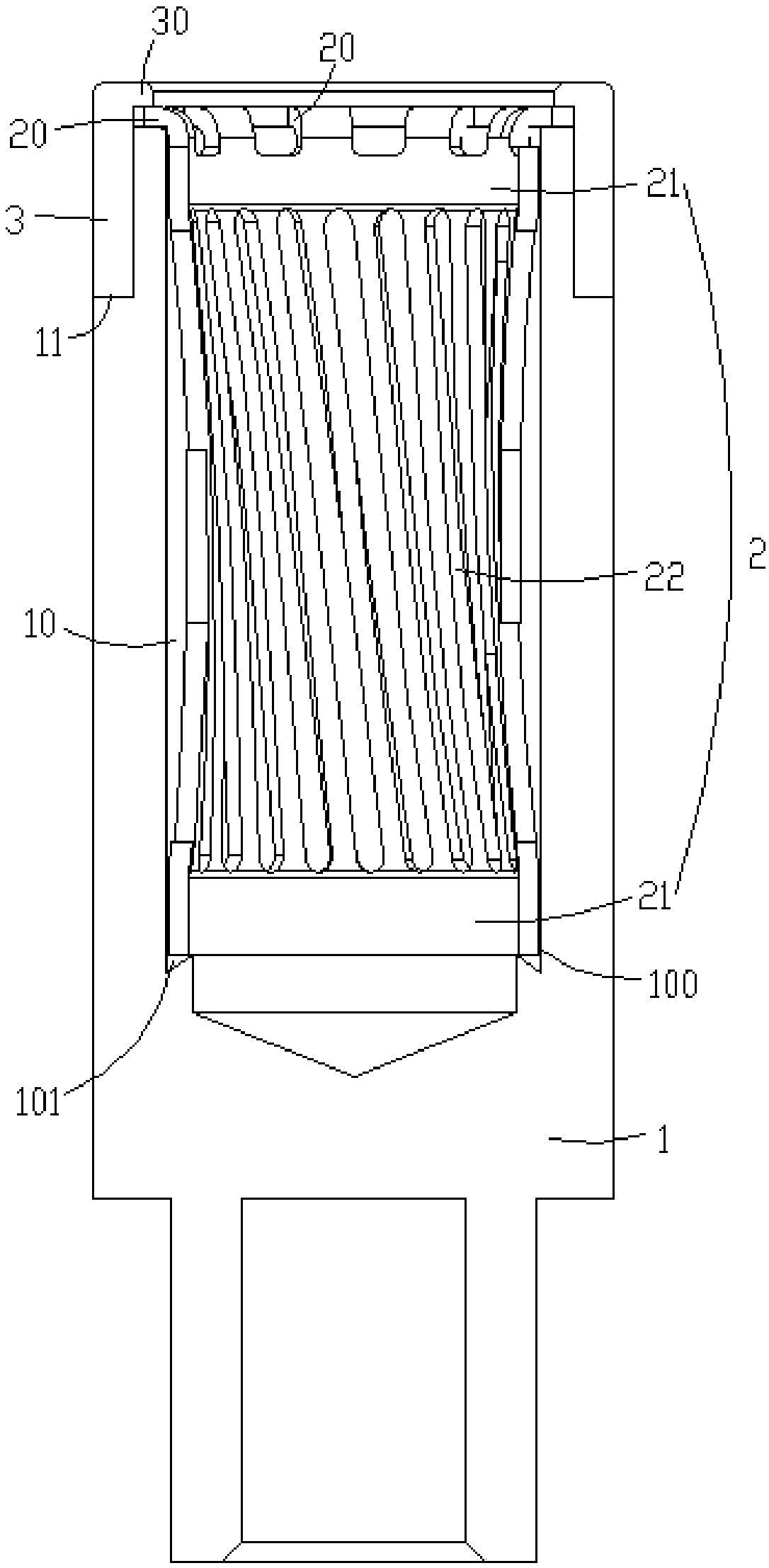 Large-current jack contact and production process thereof