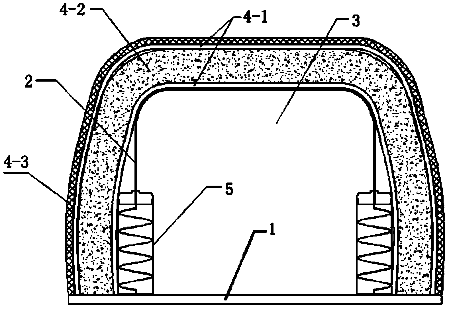 Elastic composite smoke-proof strip