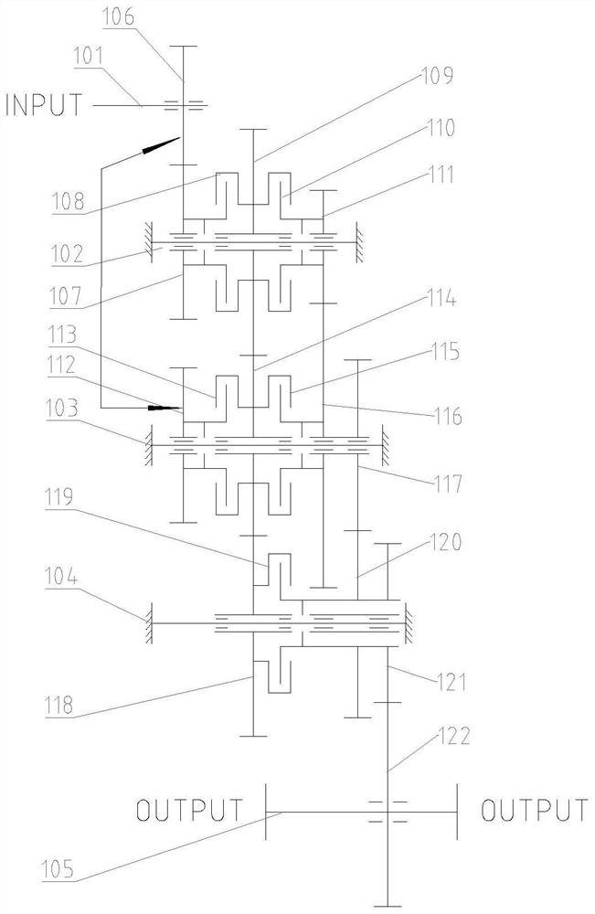 Power gear shifting transmission and control system thereof