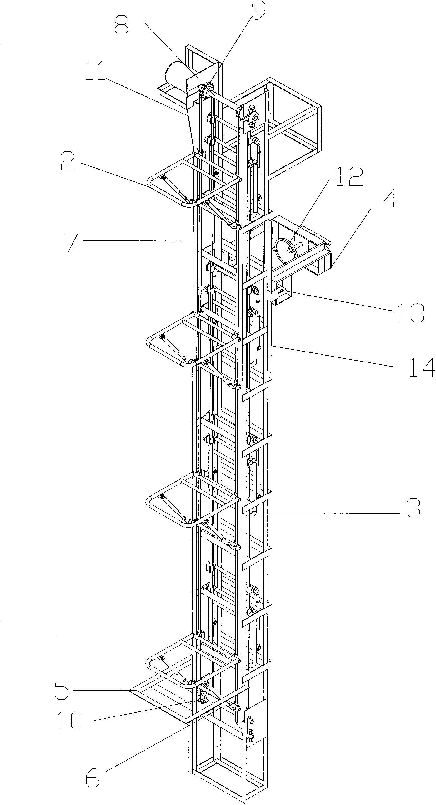 Semi-automatic bottom sowing device