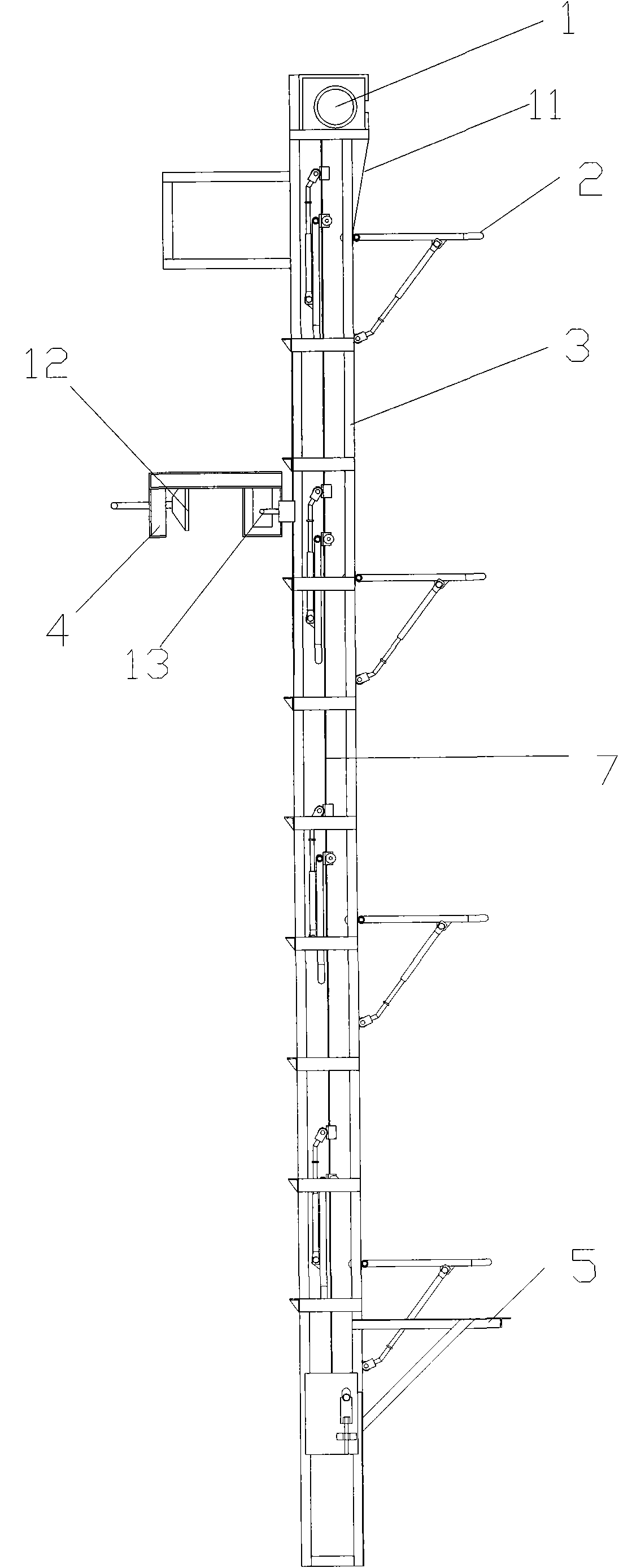 Semi-automatic bottom sowing device