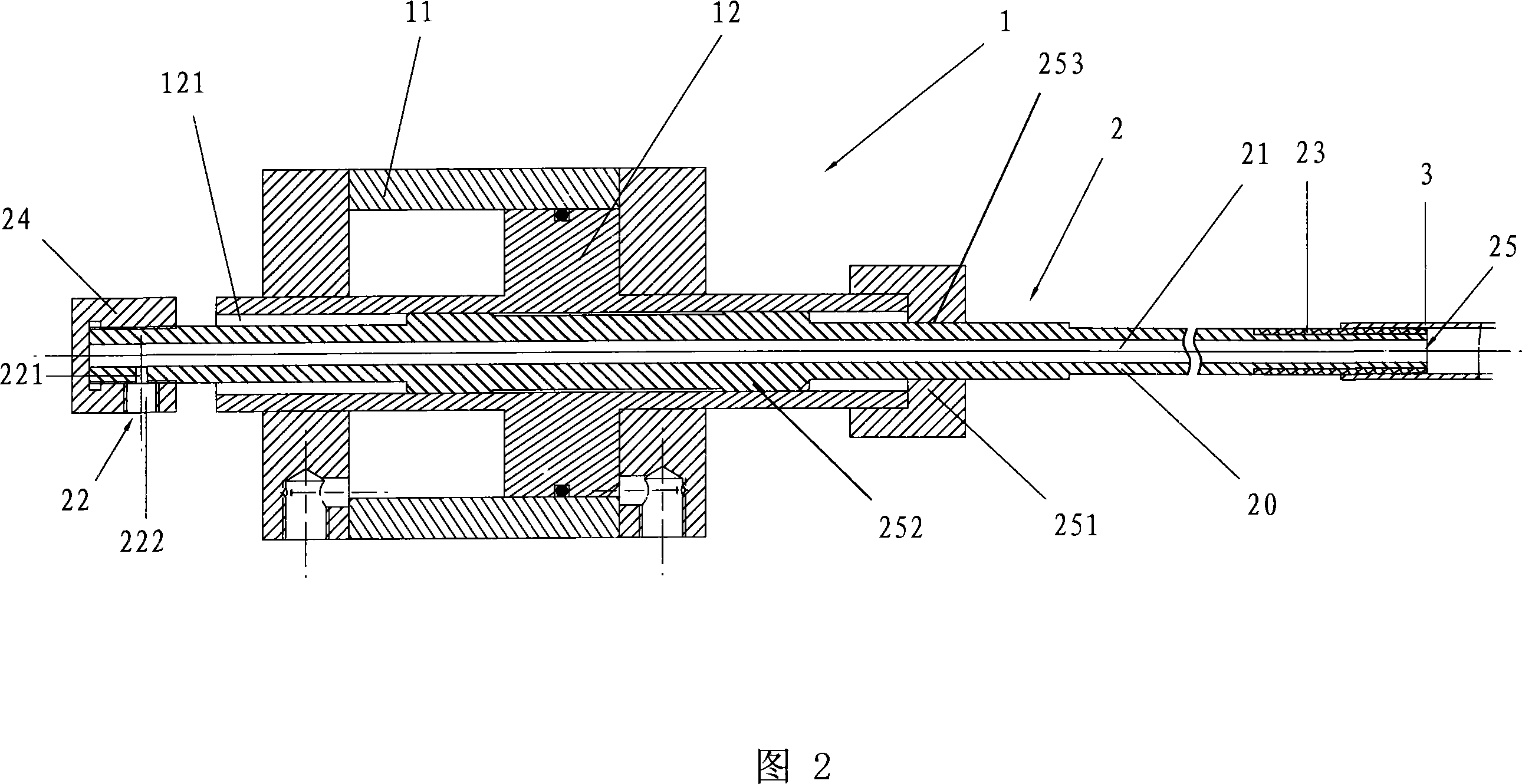 Holding device for screw energy-saving lamp tube formation