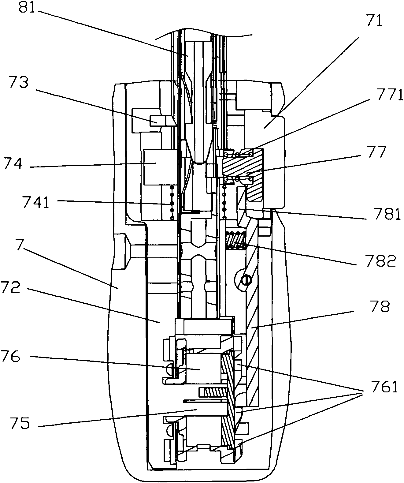 Safety automatic umbrella folding and unfolding structure