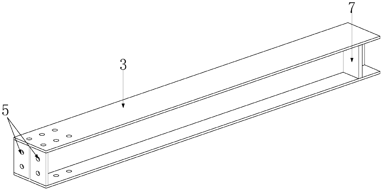 Beam-column joint for connecting end plates of square steel tube columns of prefabricated steel structure inner inserting plate