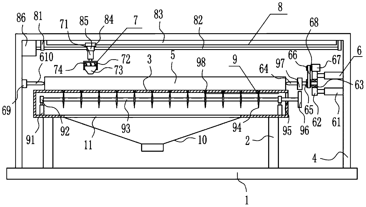 A kind of bark peeling equipment for papermaking